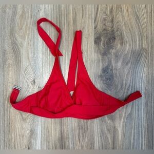 Athleta Red Underwire Bikini Top Size 32B/C LNC